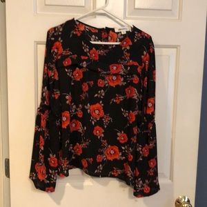 Ladies floral print blouse